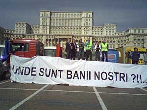 protest camionagii